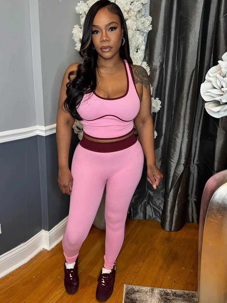 2 Piece Set Sporty Style Suits