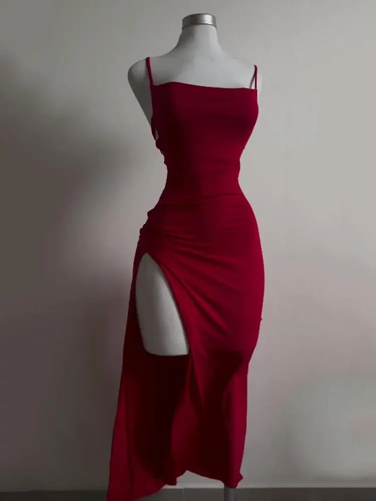 High Sensibility Halter Strap Dress