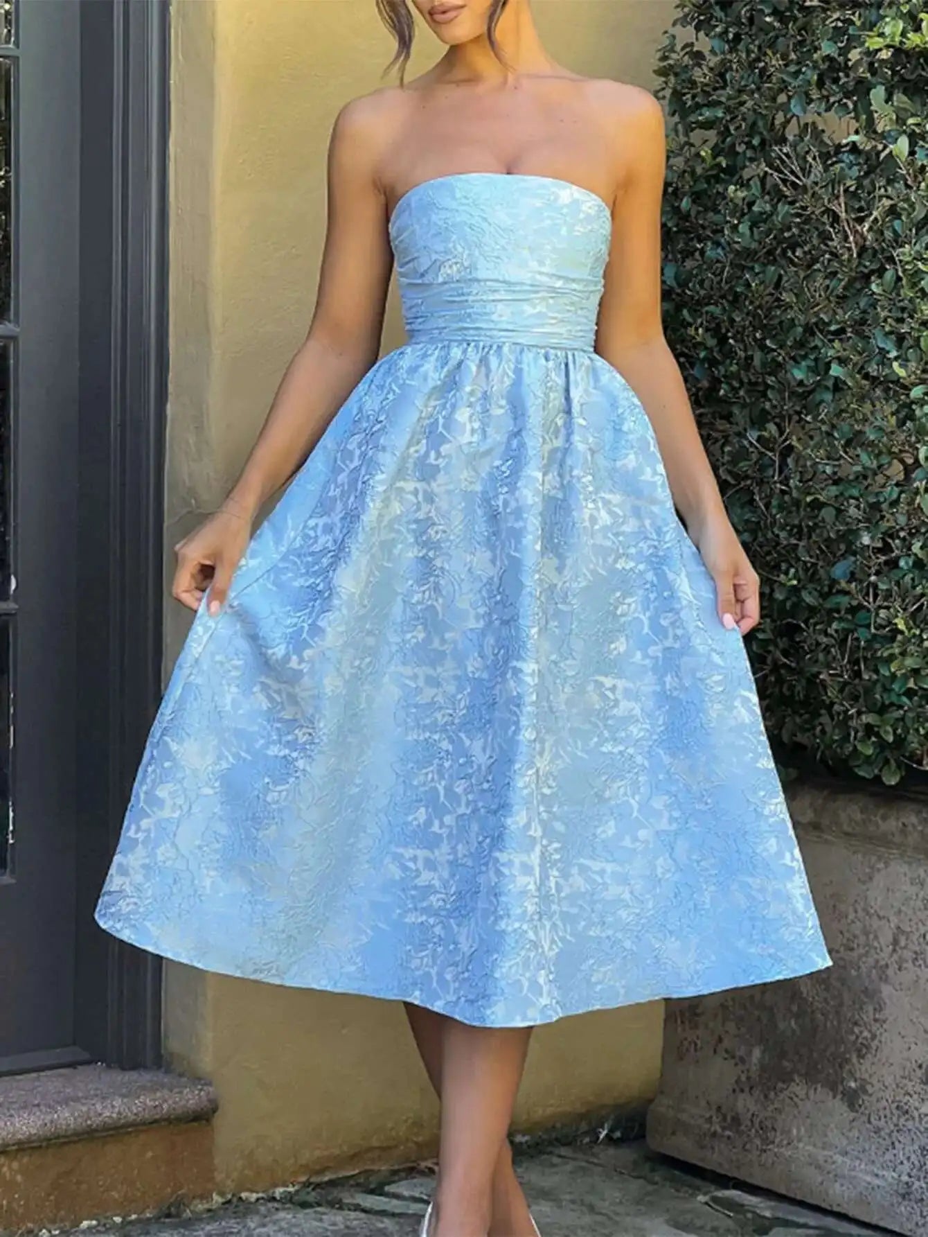 Sexy Bow Halter Long Dress