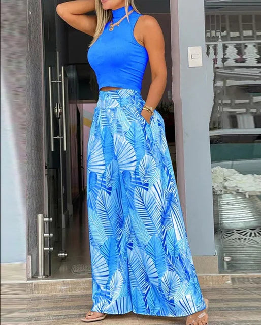 Fashion Printing Two Piece Set