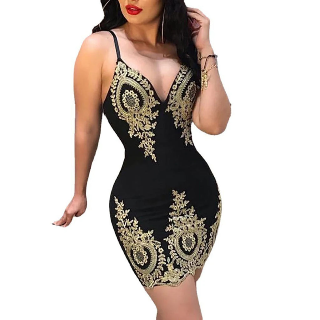 Slim-Fit Mini Dress With Low Neck and Halter Back