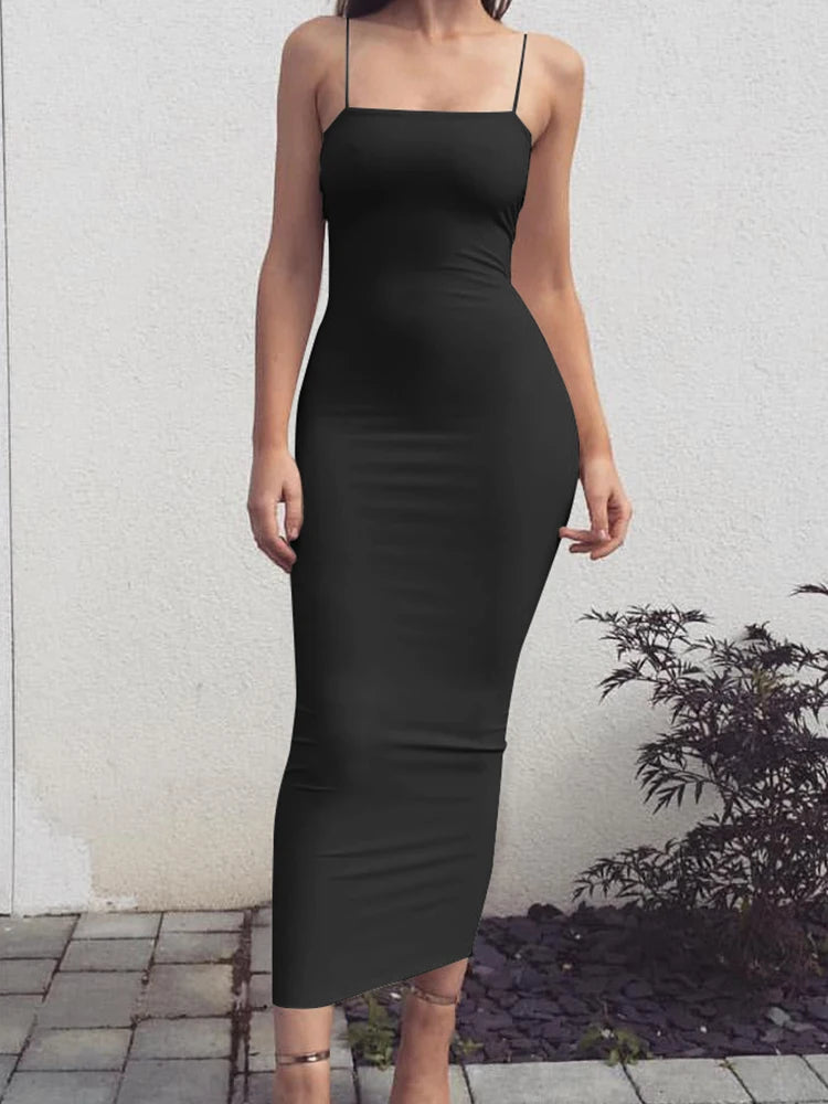 Long Sling Sleeveless Dresses