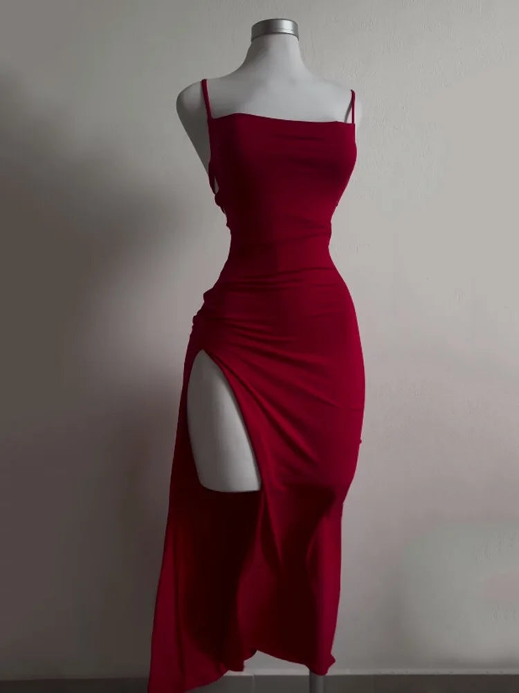 Sensibility halter strap hip dress