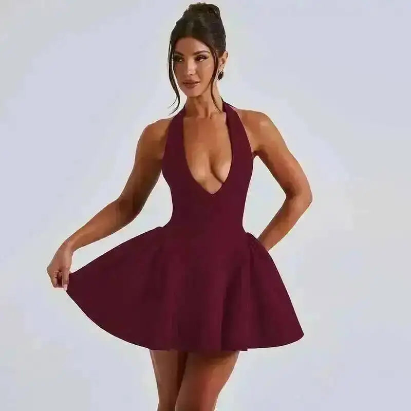 Avrilyaan Off Shoulder Backless Dress