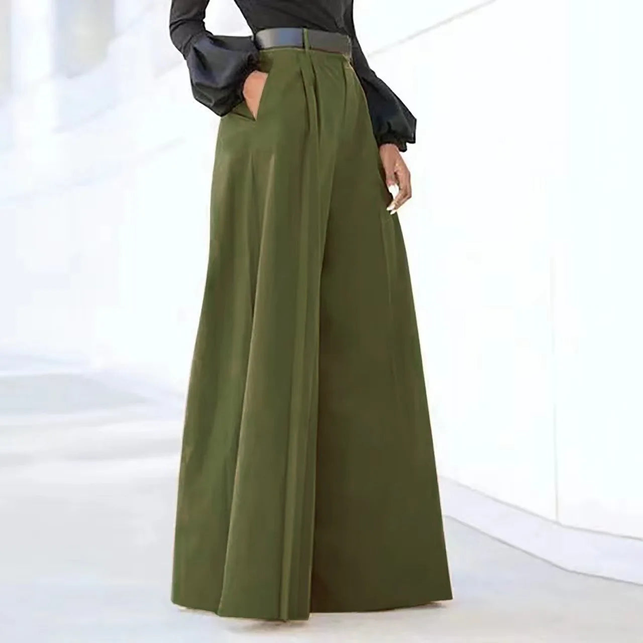 Cropped Comfy Baggy Trousers