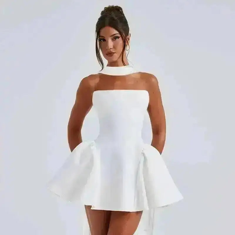 Avrilyaan Off Shoulder Backless Dress