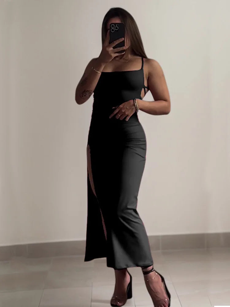 Sensibility halter strap hip dress