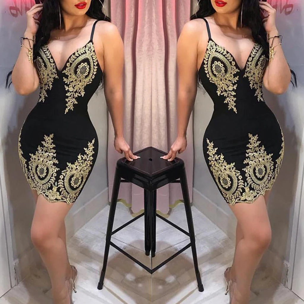 Slim-Fit Mini Dress With Low Neck and Halter Back