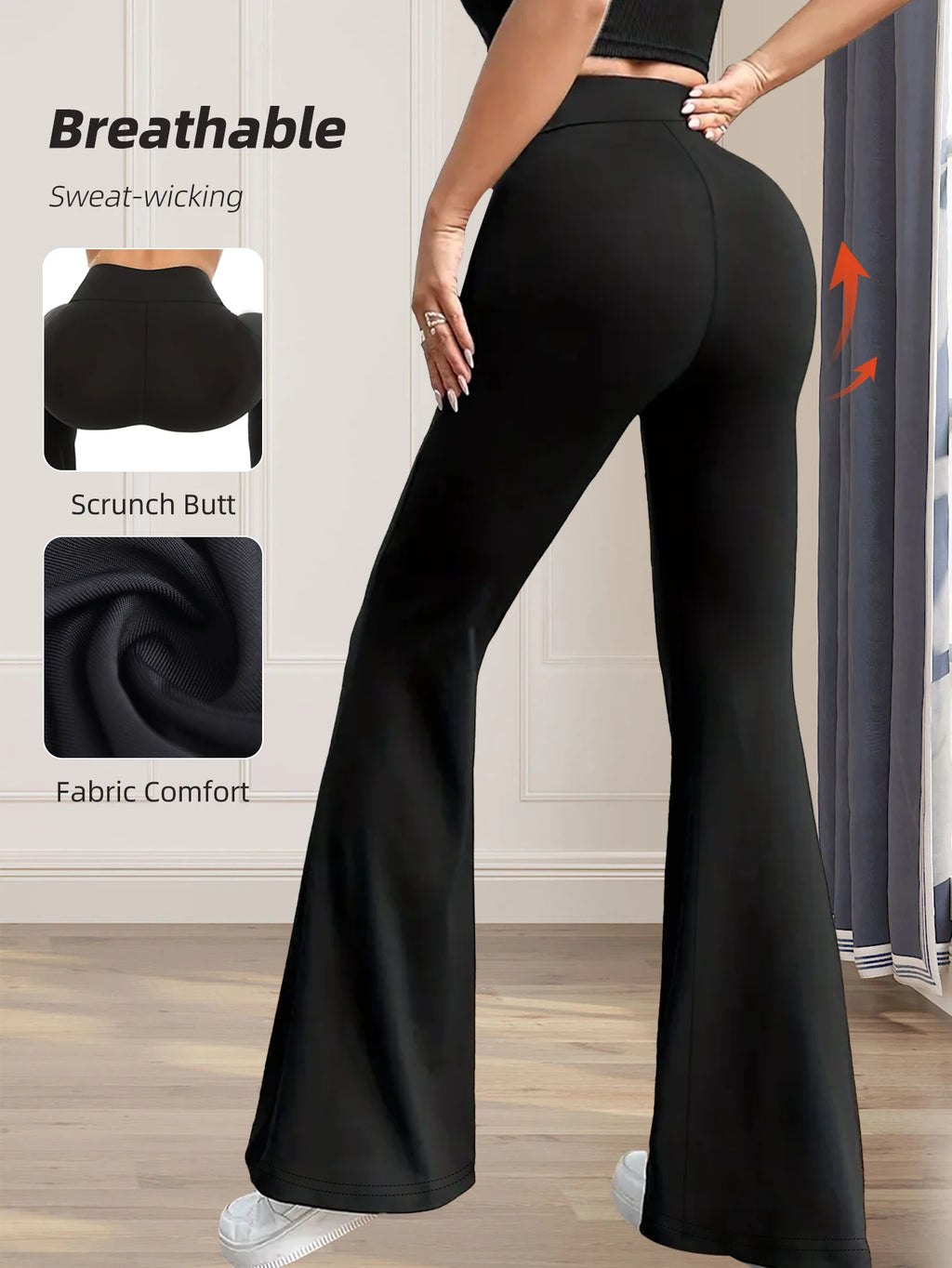 High Waisted Flared Pants