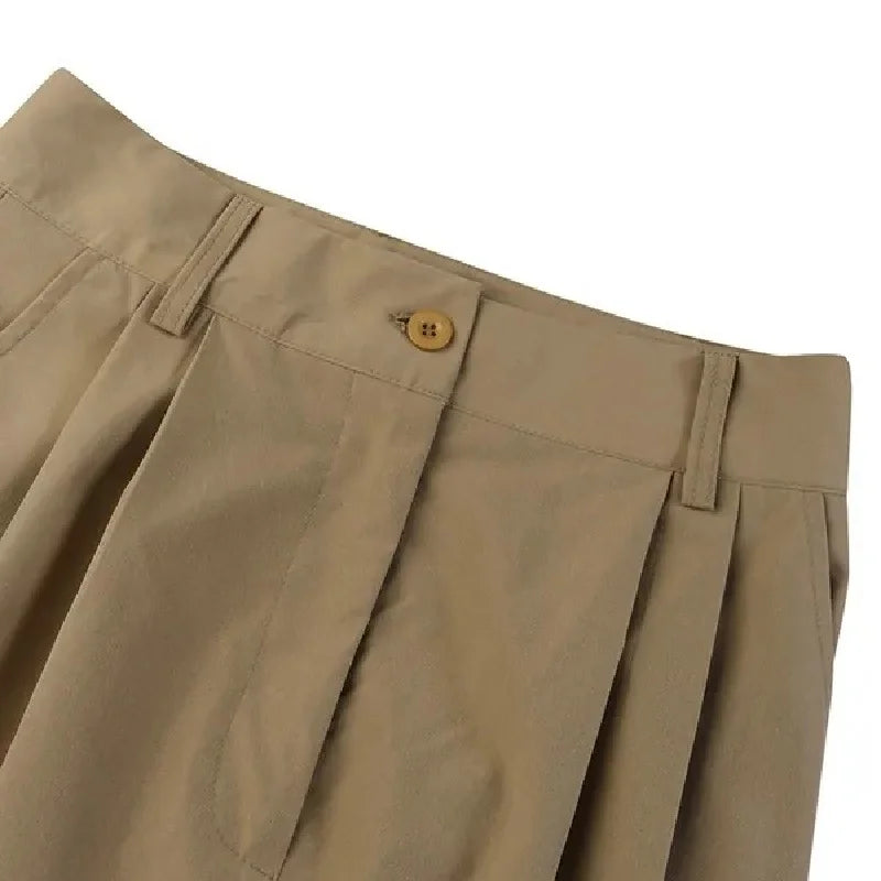 Cropped Comfy Baggy Trousers