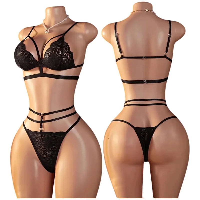 Sexy Lingerie Open Bra Set