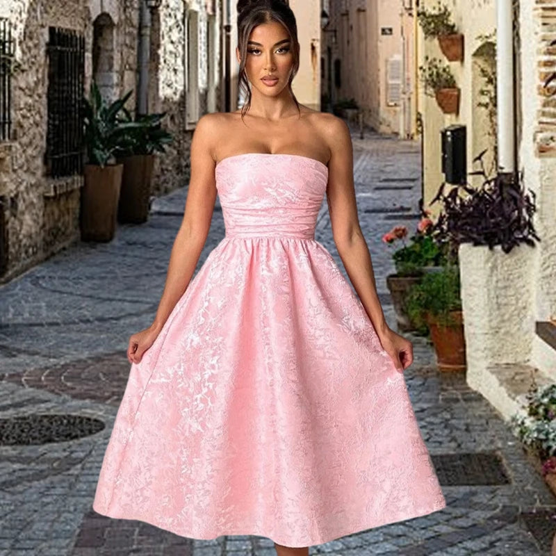 Sexy Bow Halter Long Dress