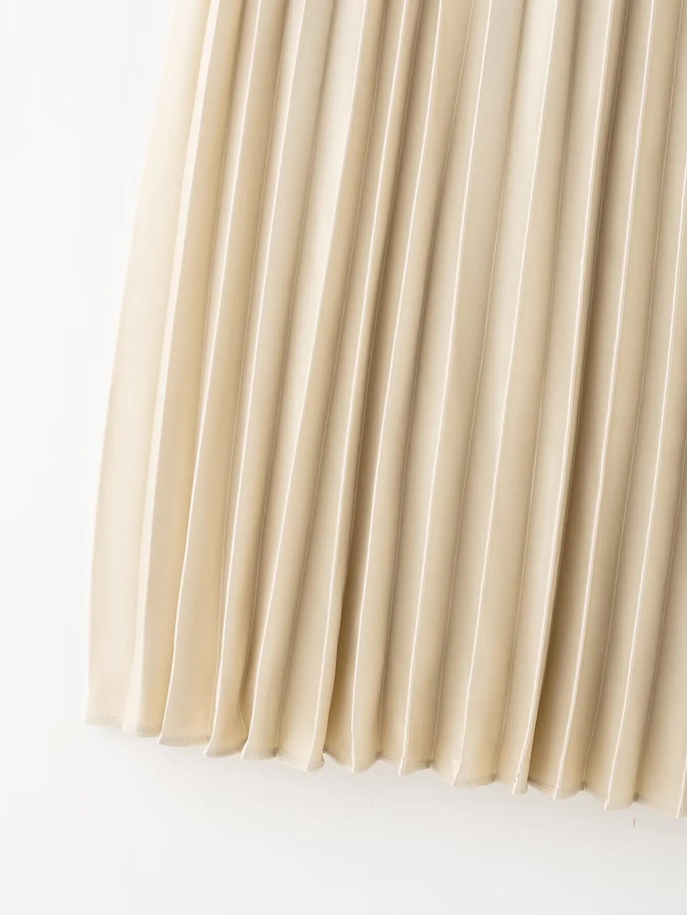 Brown Ruffle Skirt Mid Waist